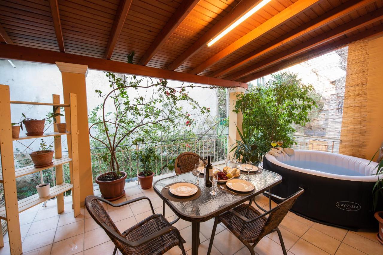 Corfu  Luxury Katrinas Apartment With Outdoor Jacuzzi מראה חיצוני תמונה